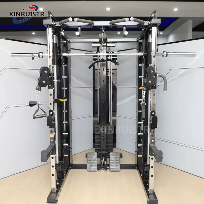 XINRUI Multifunction Deportes Squat Rack Home Commercial Multi Station Smith Machine Gym Equipment Fitness — image 2