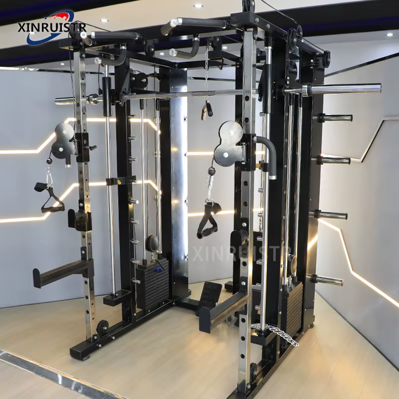 XINRUI Multifunction Deportes Squat Rack Home Commercial Multi Station Smith Machine Gym Equipment Fitness — image 3