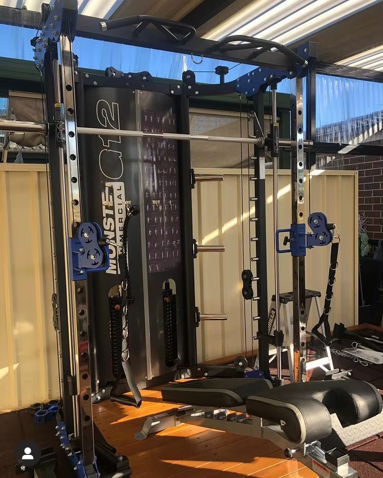Heavy Duty Multi-Functional Trainer Smith Machine Wall Mount Squat Rack Equipment for Bodybuilding — image 5