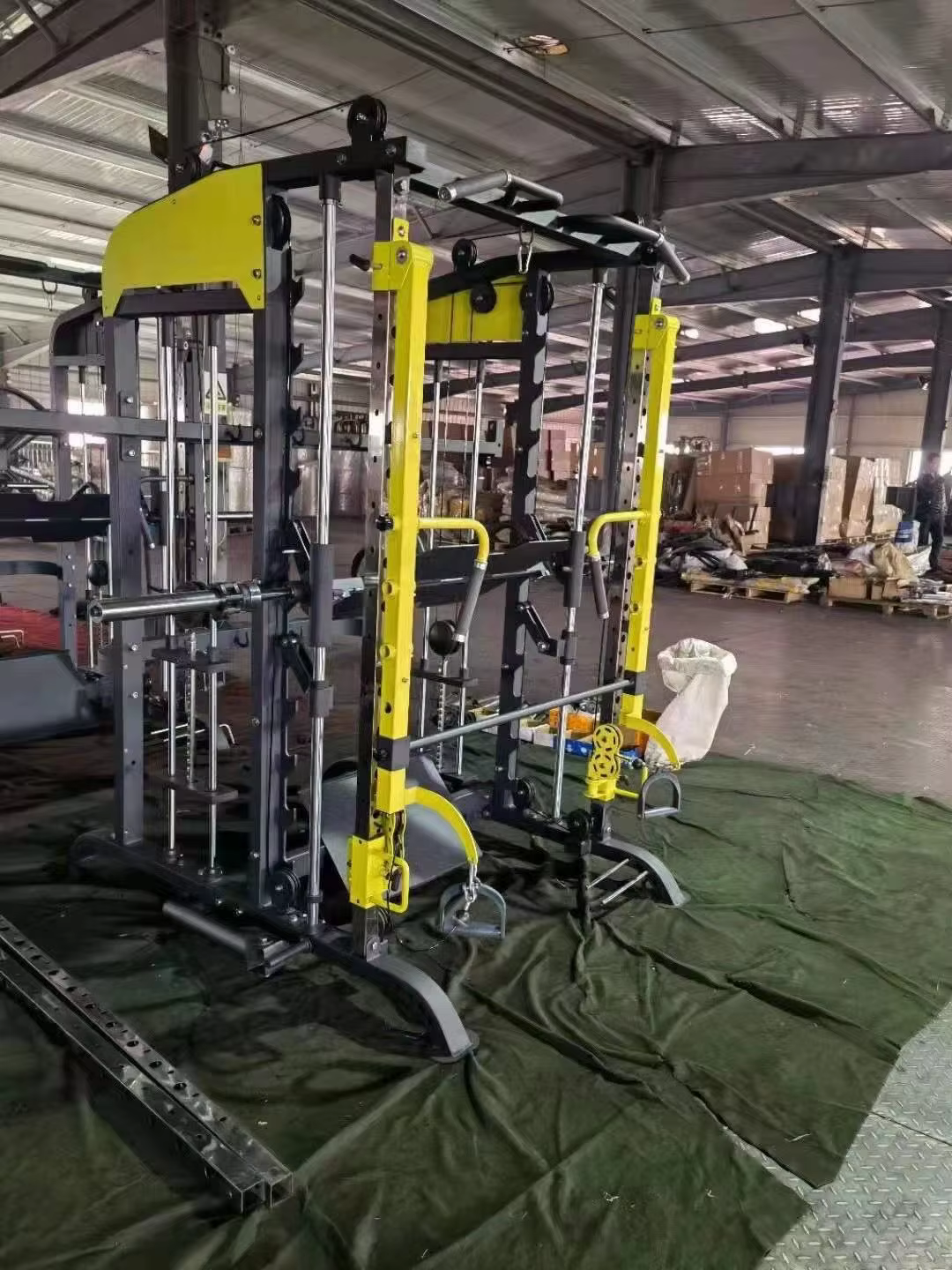 USA French Fitness Functional Trainer Smith & Squat Rack Machine — image 3