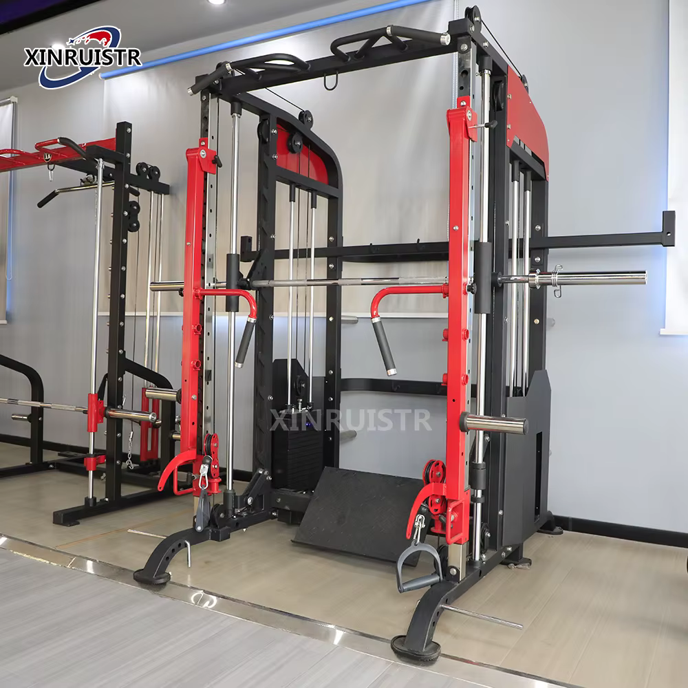 USA French Fitness Functional Trainer Smith & Squat Rack Machine — image 4