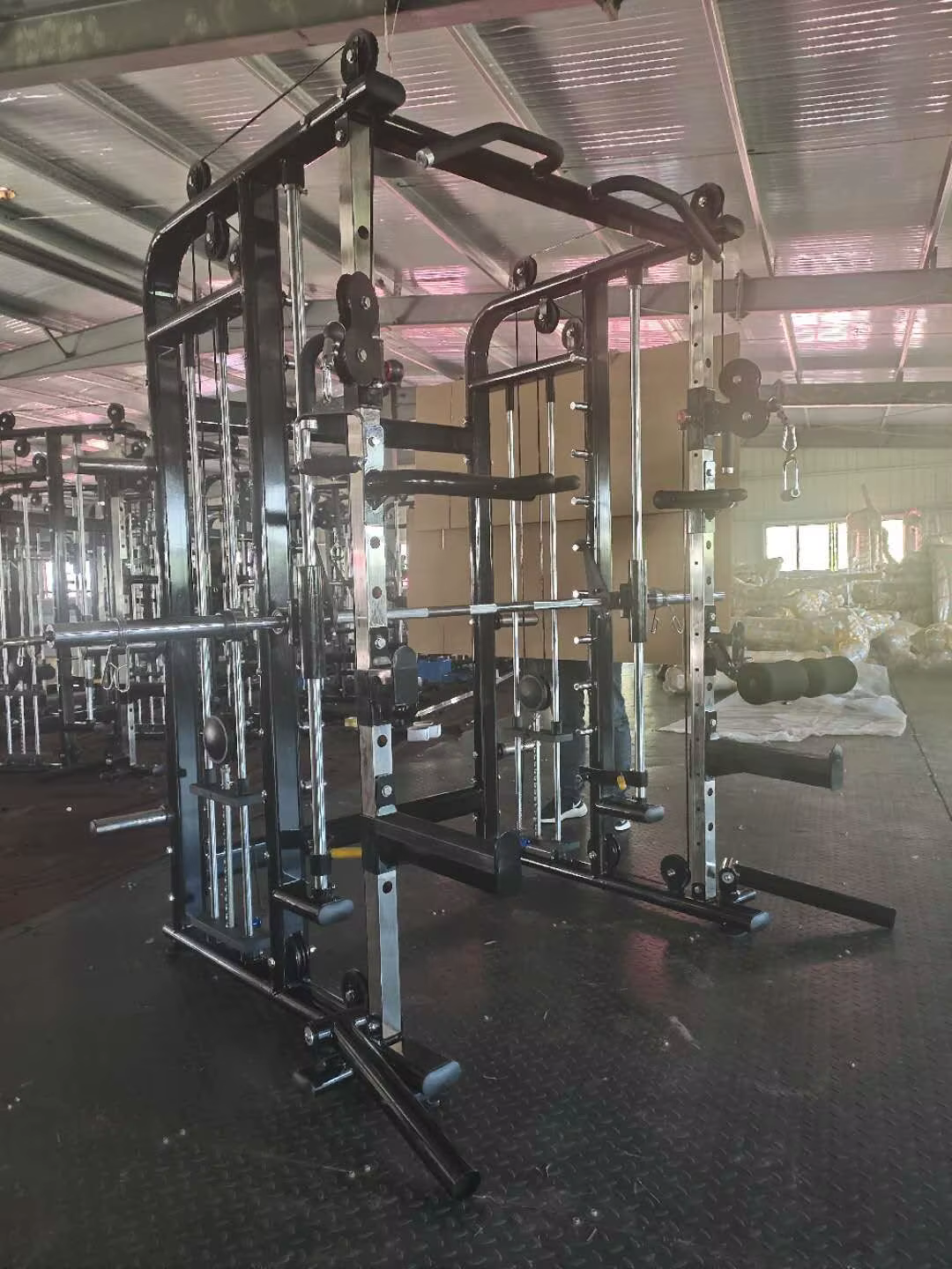Best Price Commercial Gym Equipment Multi-Functional Smith Machine Bodybuilding Workout Exercise Power Rack Most Crossover — image 6
