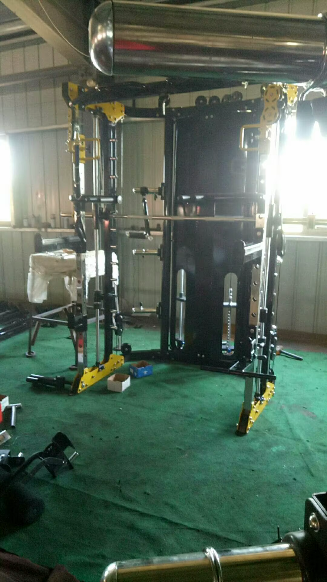 Manufacture Commercial 2021  Home Machine New Design All-in-one Trainer Machine Made in China Multi Smith Machine for Home Gym — image 4