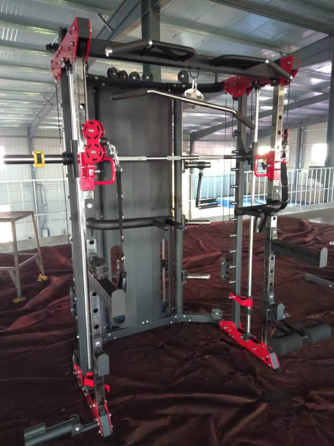 Manufacture Commercial 2021  Home Machine New Design All-in-one Trainer Machine Made in China Multi Smith Machine for Home Gym — image 5