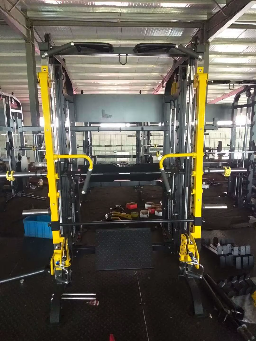 Commercial Use of Gym Equipment Fitness Equipment Smith Machine Bodybuilding of Gym Machines with 2x80kg Weight Stacks — image 3