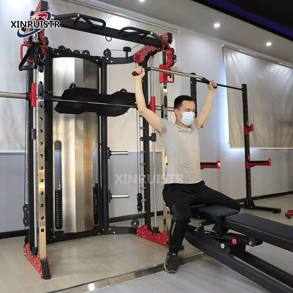 10 in 1  Multi Smith Functional Multi Smith Machine Pulldown Squat Rack Cable Crossover Trainer — image 2