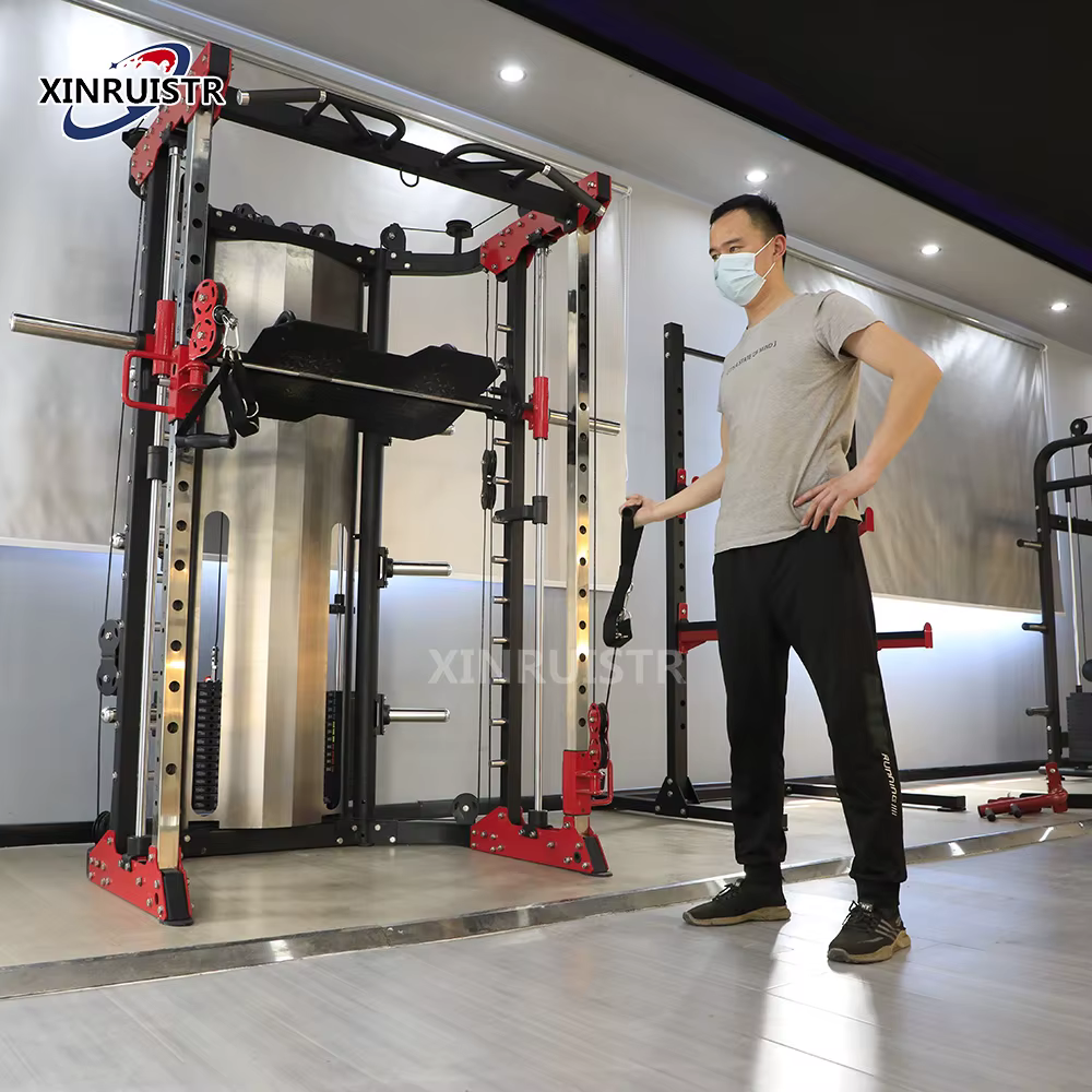 10 in 1  Multi Smith Functional Multi Smith Machine Pulldown Squat Rack Cable Crossover Trainer — image 4