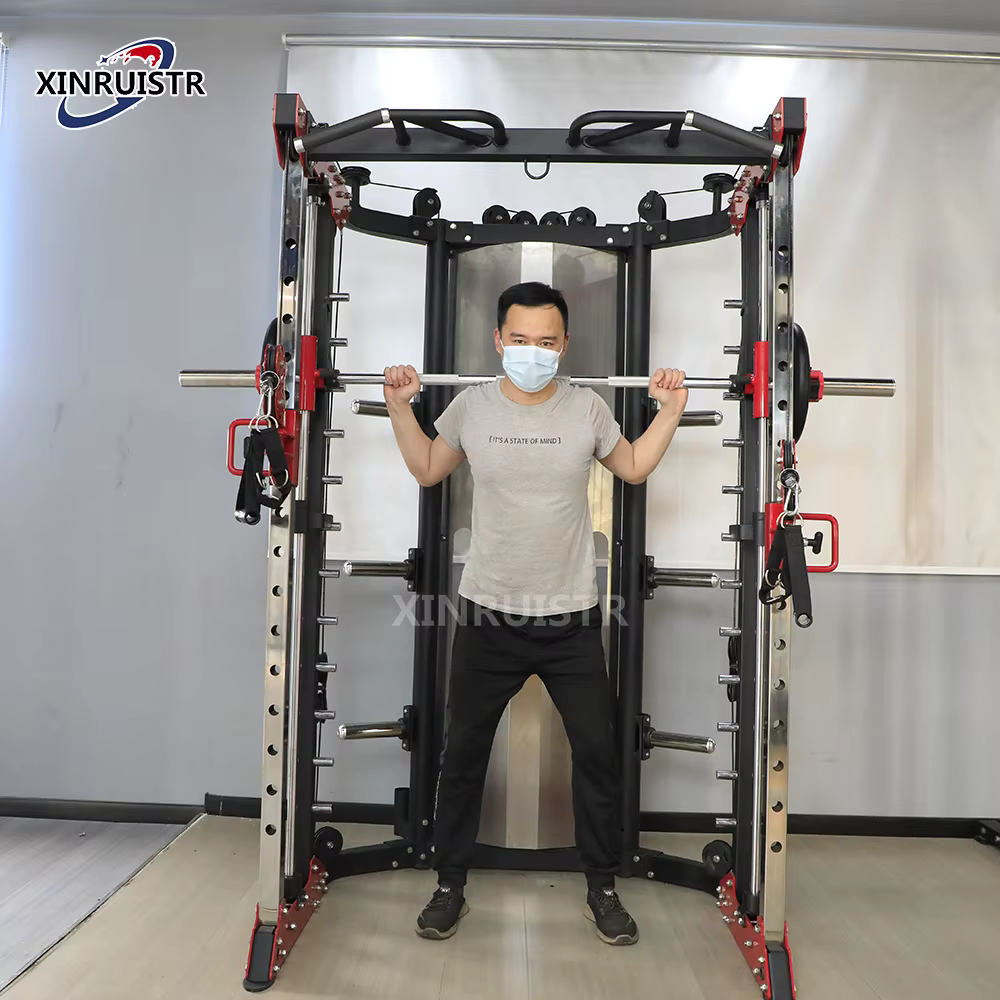 10 in 1  Multi Smith Functional Multi Smith Machine Pulldown Squat Rack Cable Crossover Trainer — image 5