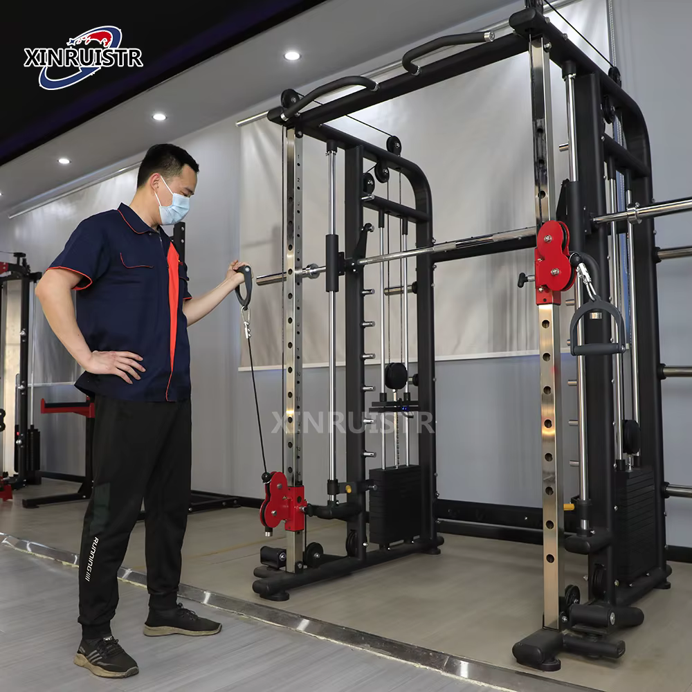 DZ028 Home Use and Gym Use  Functional Trainer Smith Machine Squat Rack Multi Functional Machine Fitness Equipment — image 2