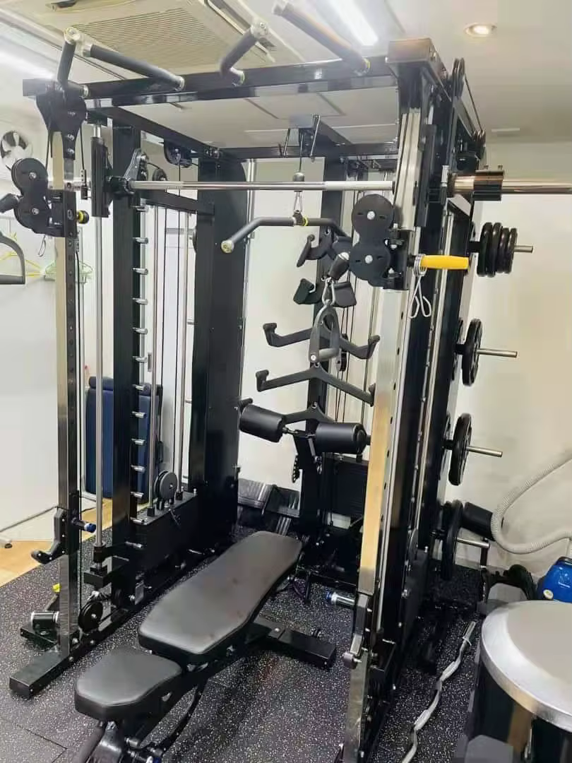 Factory Directly New Professional Indoor Home Gym Equipment Multi Functional Trainer 3 in 1 Combo Power Rack with Smith Machine — image 2