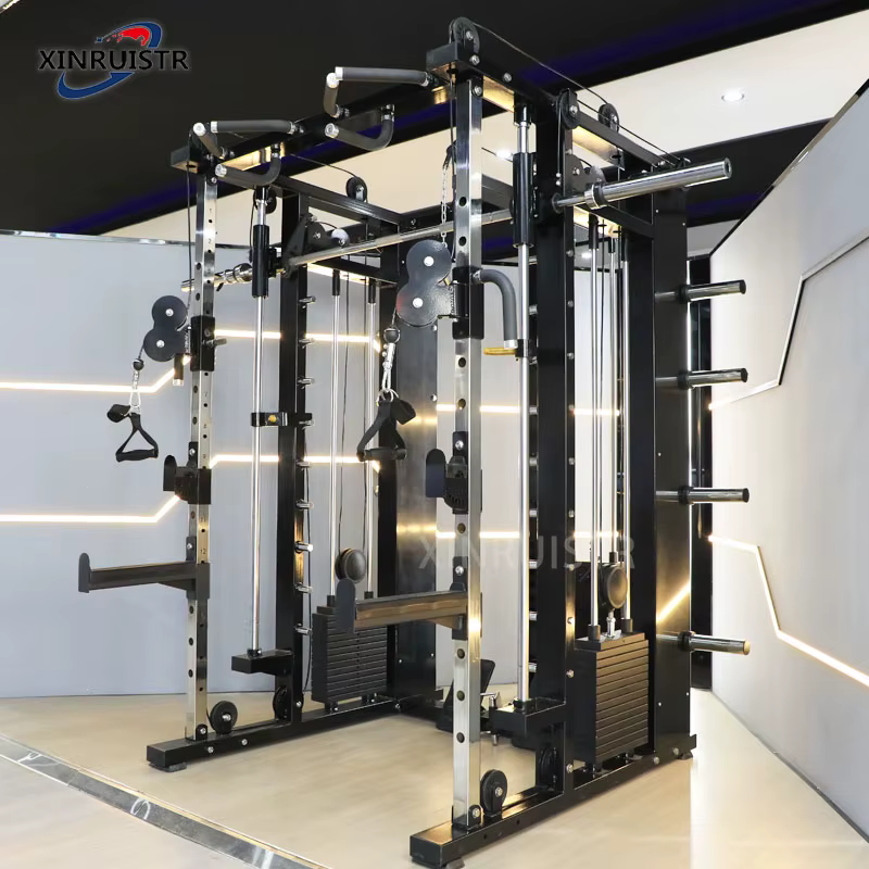 Factory Directly New Professional Indoor Home Gym Equipment Multi Functional Trainer 3 in 1 Combo Power Rack with Smith Machine — image 3