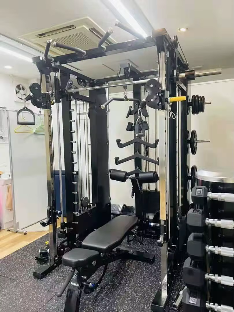 Factory Directly New Professional Indoor Home Gym Equipment Multi Functional Trainer 3 in 1 Combo Power Rack with Smith Machine — image 4