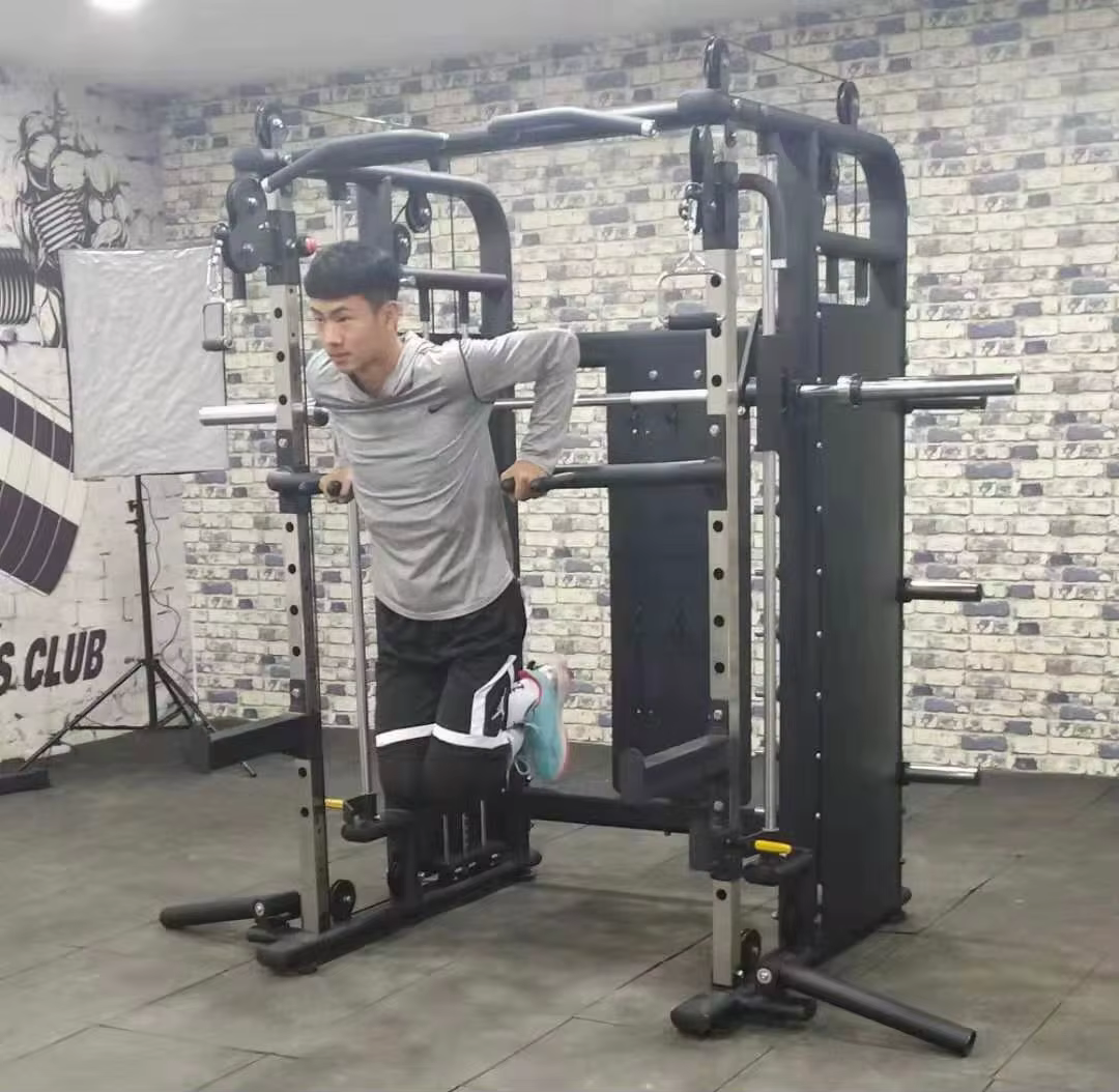Commercial All in One Power Rack Cable Crossover Squat Dips Combo Multi Smith Machine — image 6