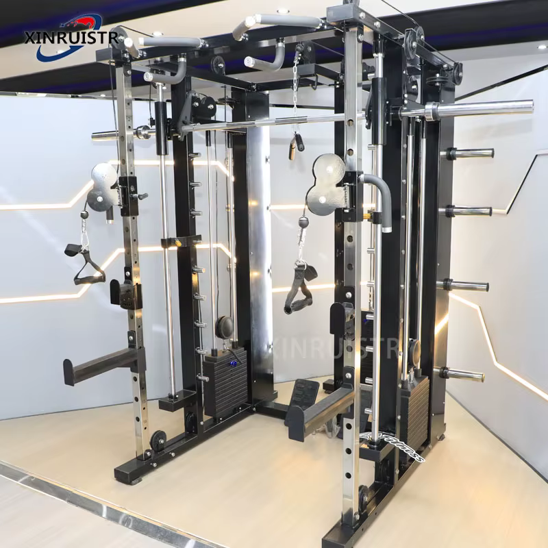 Commercial Home Gym Squat Machine Multifunctional Smith Machine SM004 3 Sets Weight Stack All-in-One Fitness Bodybuilding Unisex — image 2