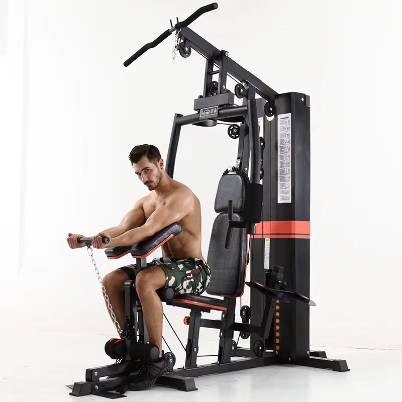 Professional Single Station Home Gym Equipment Multi-Function Smith Machine with Weight Stack for Home Use — image 4