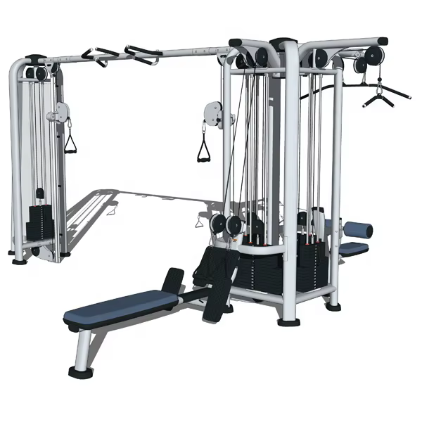 HOT Commercial Weight Bench Press Leg Curl Home Adjustable Bench Weight 5-station Multi Gym Equipment — image 5