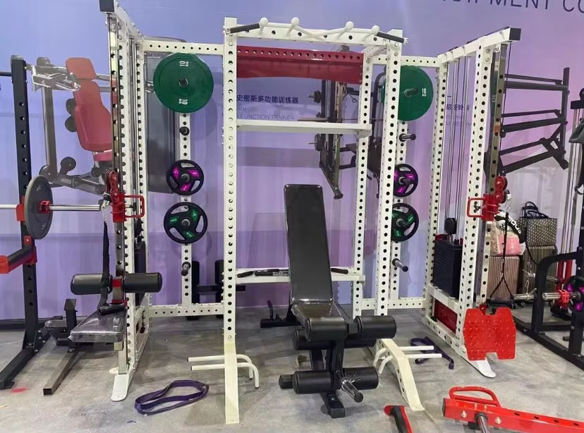 Multi Functional Trainer Gym Fitness Equipment Power Cage Multi Power Rack Smith Machine — image 3