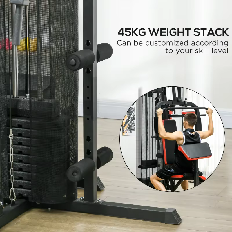 XinruiFitness Home Strength Workout Trainer Commercial Gym Fitness Equipment Iron Multi-Function Chest Station — image 5