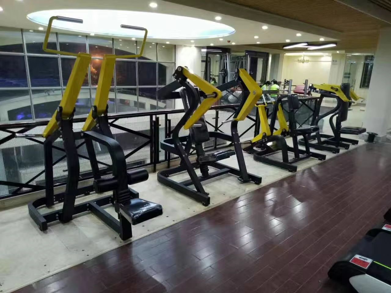 Steel Plate Loaded Front Lat Pulldown Free Weight Gym Machine for Chest and Back Exercise — image 3