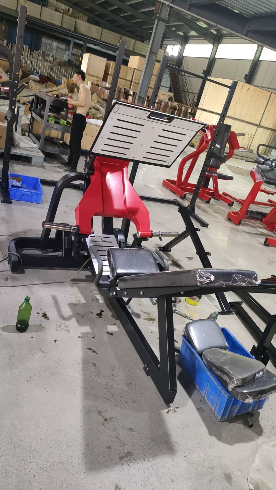 New Design Steel & Metal Gym Fitness Equipment Leg Press Machine for Bodybuilding Exercise — image 6