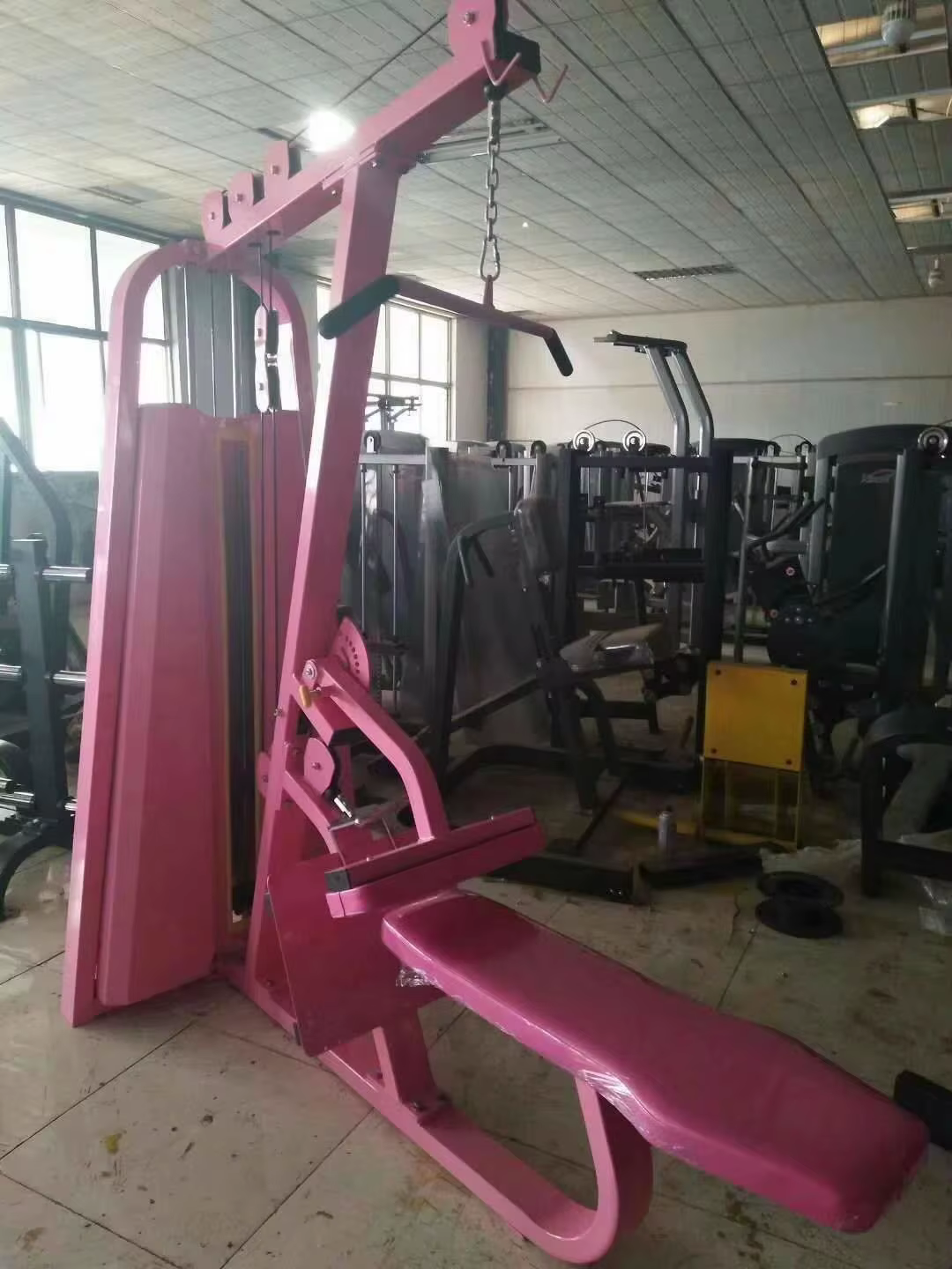 Hot Sale Gym Home Use Pin Loaded Lat Pull Down Low Row With 80 Kg Ffree Weight Stacks Xc881 — image 5