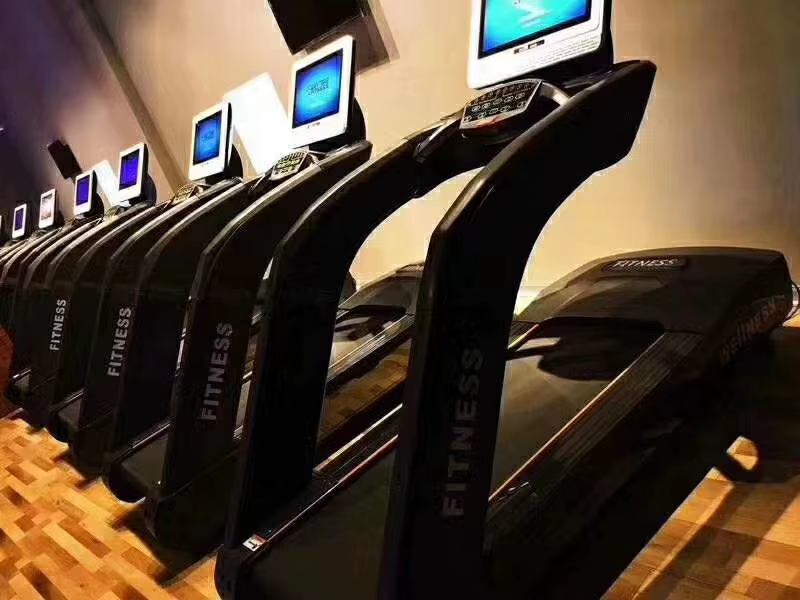 Commercial Portable Flat Treadmill Gym Use Motorized Walking Machine LCD LED Sports Fitness Running Electric Type — image 2
