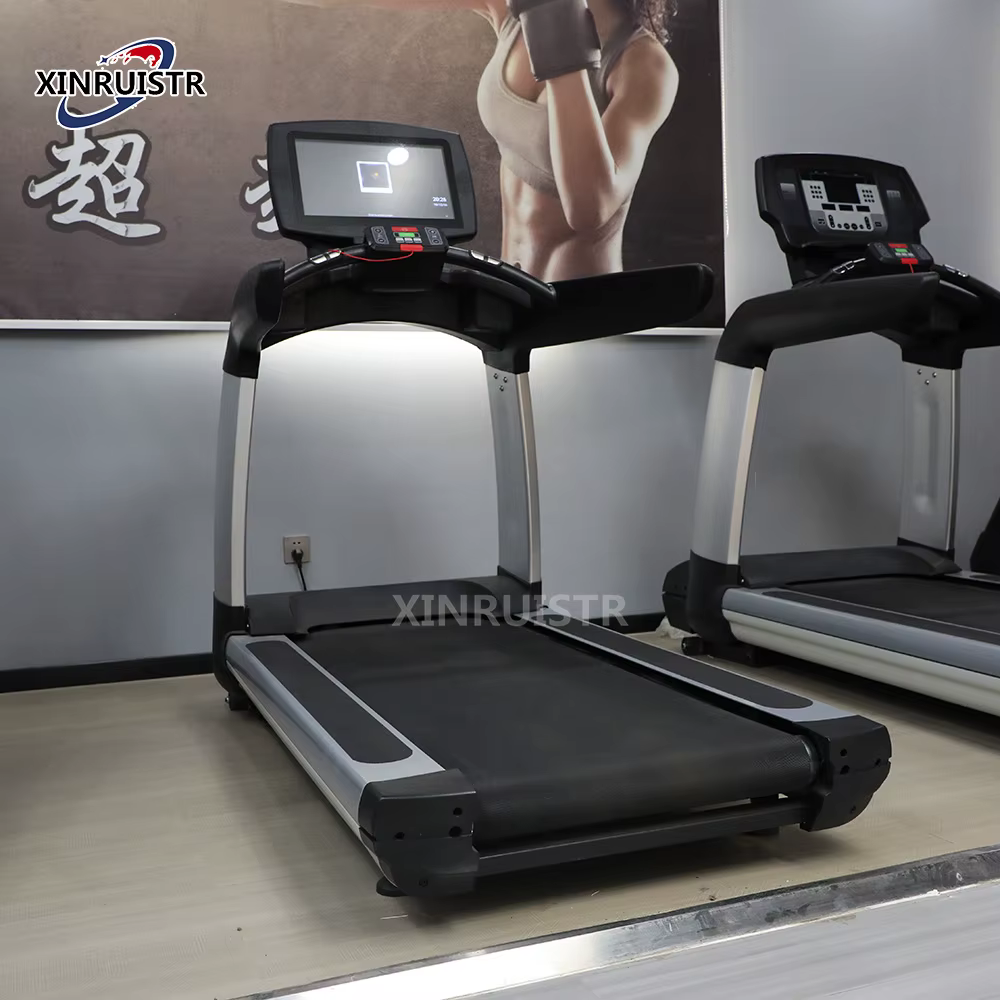 Button Press Screen Treadmill with Heavy Pad Economic Running Machine Parts for Nepal and India — image 4