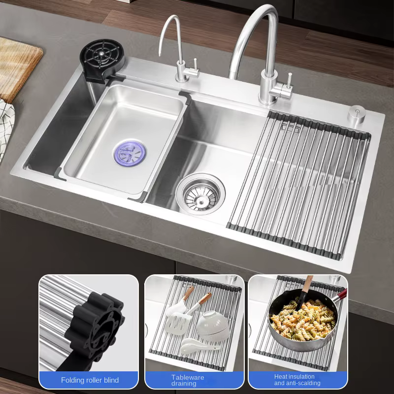 YITE Dishwasher Change Kitchen Sink 90X50 Large Single Rectangular Bowl Food Grade 4.0mm Thickness Modern Simple Design Sus304 — image 3