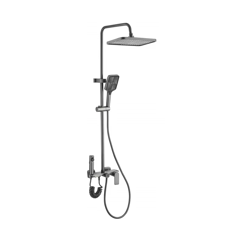 OEM Single-Handle Bathroom Faucet Concealed Watermark Gold Gel Mount Black Shower Polished Chrome Surface Soft Spray for Hotels — image 2