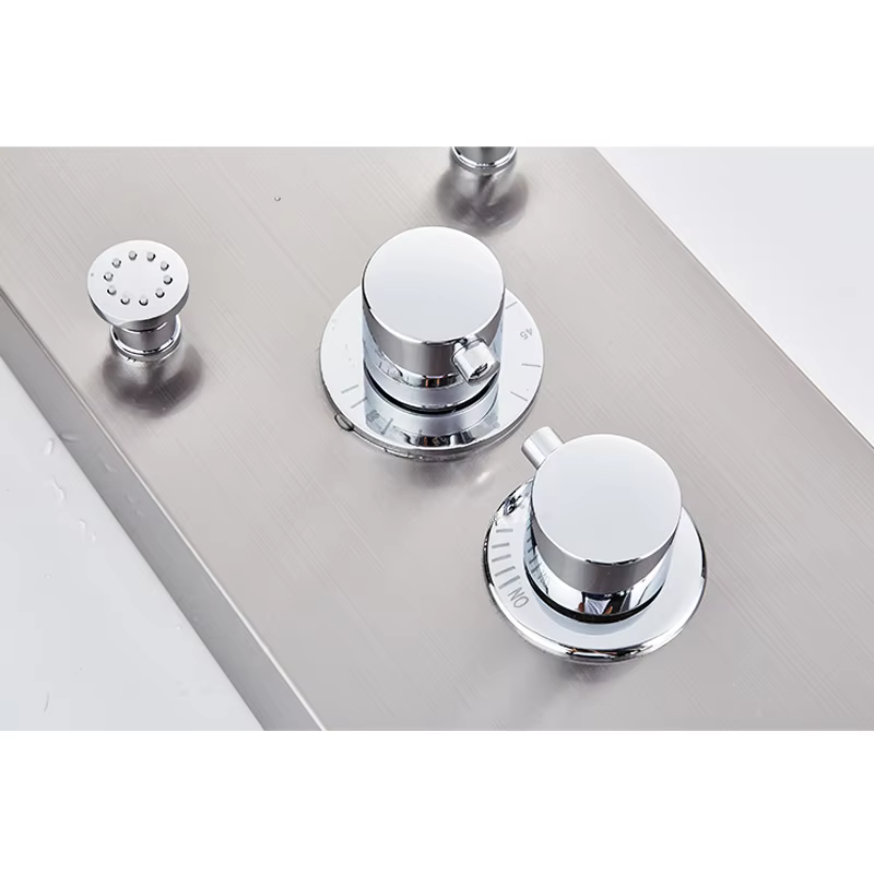 OEM Single-Handle Rainfall Spa Shower Curtain Set Waterfall Faucet Polished Chrome Ceramic Valve Core Soft Spray for Hotels — image 5