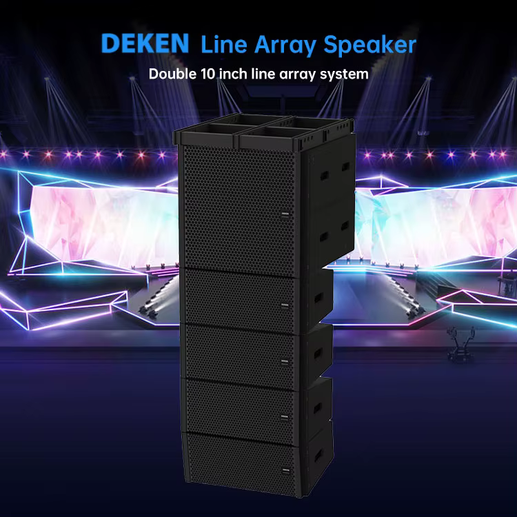 Deken SHOW L210 Hot Sale Nice Quality Dual 10" Inch  2-way Powered Line Array Professional Speakers for Performance — image 2