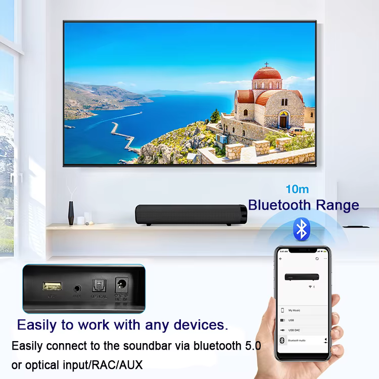 Home Theater Systems Mini Sound Speaker 16inch 30W bluetooth Speaker Hifi Wireless Soundbar Subwoofers — image 4