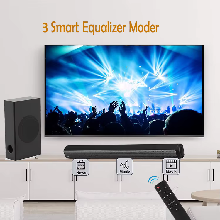 Super Bass 2.1 Channel Home Wireless Soundbar with Subwoofer Popular Home Theater System — image 4