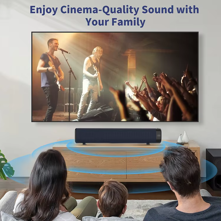 Best Selling Portable Soundbar  Wireless Bluetooth TV with 2 Full-range 2.25" 15W Speakers for Home Theatre Experience — image 2