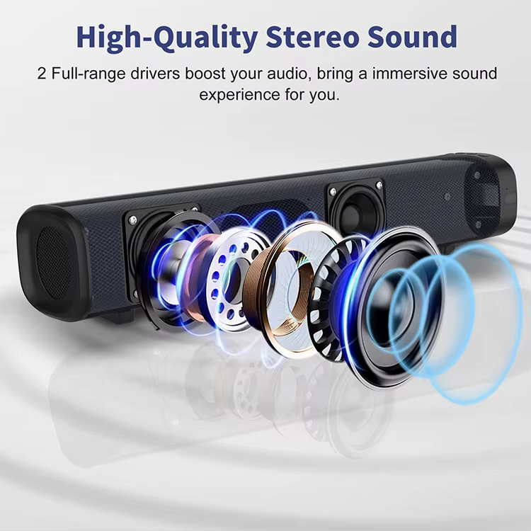 Best Selling Portable Soundbar  Wireless Bluetooth TV with 2 Full-range 2.25" 15W Speakers for Home Theatre Experience — image 3