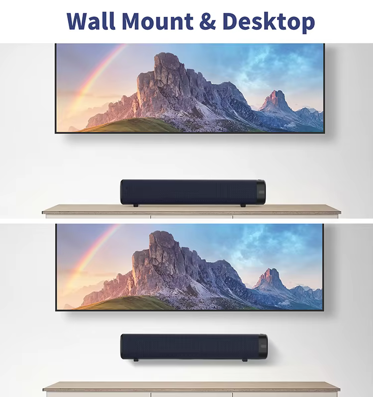 Best Selling Portable Soundbar  Wireless Bluetooth TV with 2 Full-range 2.25" 15W Speakers for Home Theatre Experience — image 6