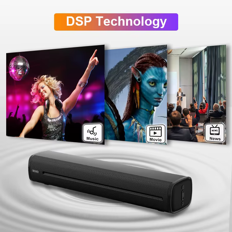 Home Theater Wireless/BT/bluetooth Soundbar Per Film/musica/notizie Con Arco/OPT/telecomando TV Speaker Soundbar — image 4