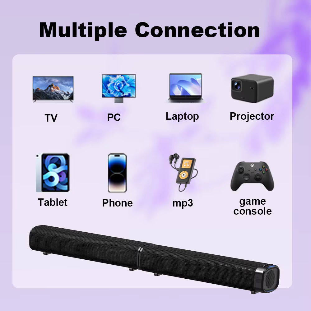 Soundbars with Built in Subwoofers  2.1 Soundbar for Television Dual-segment Speakers Split Type Sound bar — image 5