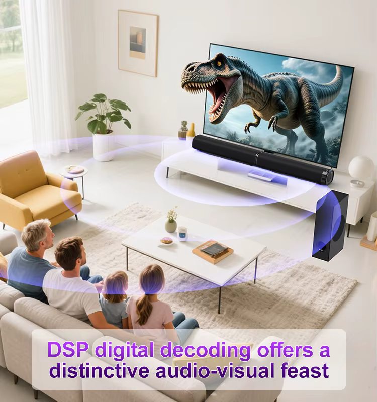 Soundbars with Built in Subwoofers  2.1 Soundbar for Television Dual-segment Speakers Split Type Sound bar — image 6