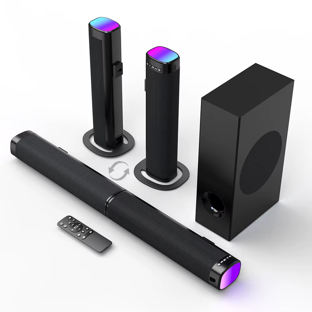 Wireless 2.1 Home Theater Sound System for Bluetooth USB Aux Functions Without Subwoofer for Theatre Music Remote Control — image 2
