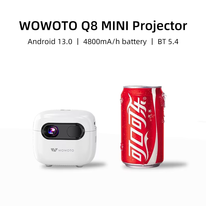 Factory Direct 4K HD Portable Mini Smart Projector Android 13.0 WiFi for LED 2G RAM Built-in Battery 20-200 Inch Home — image 3