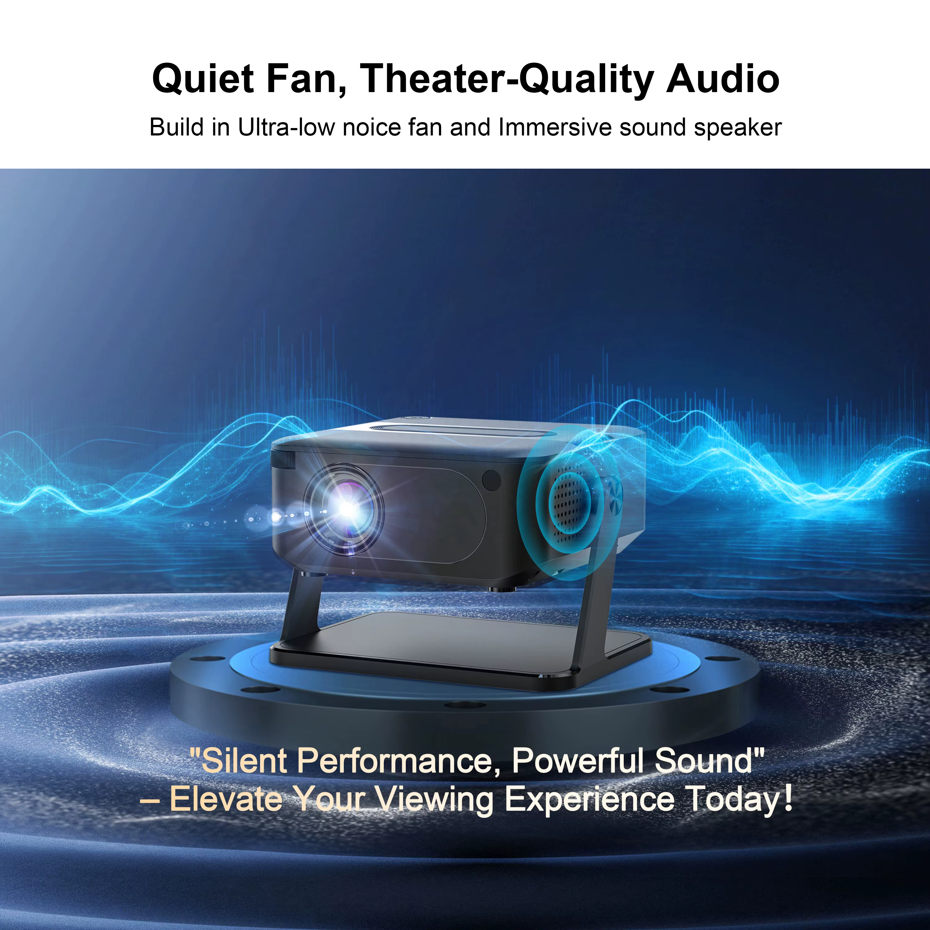 Newest Version Smart Android 11 Home Theater Projector Portable Automatic HD Projector Mini 4k Video Projector — image 3