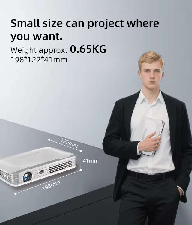 New Upgrade 5000 Lumens 4K Projector Android WiFi Bluetooth Home Cinema Office Education Multipurpose Auto Focus Battery — image 5