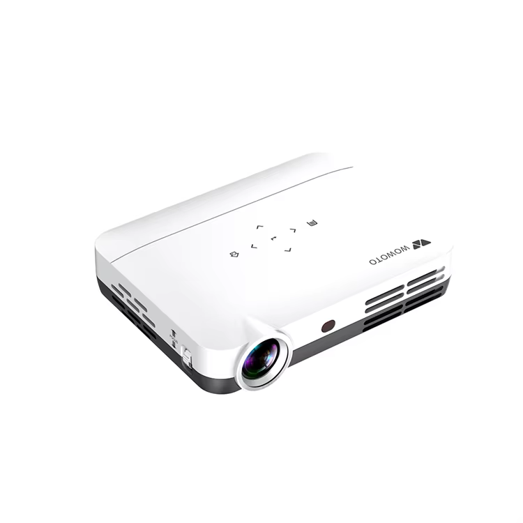 WOWOTO Video Projector 800P USB HDMI-in Outdoor Movies Projector Android Smart 3D 4K 500ANSI Lumens Mini Home Theater Projector — image 2