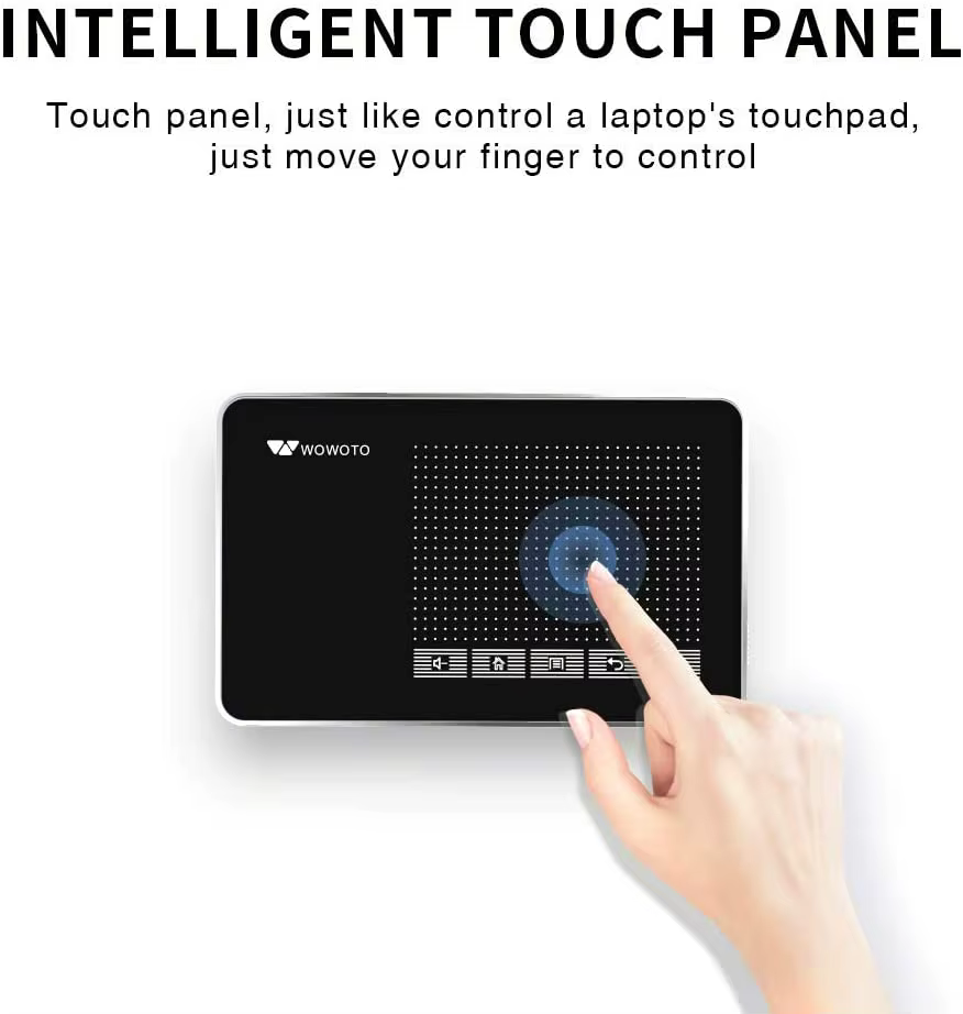 WOWOTO 1080P Pico Projector Quality Guaranteed at Low Price Multimedia Wireless Smartphone Screenless Projector with Manual Lens — image 3