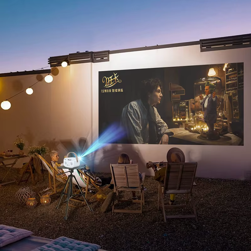 WOWOTO M8 Mini Video Projector 1080P Portable LED LCD with Built-in Battery for Bluetooth & 2.4G WiFi 2G RAM LED Light Source — image 5