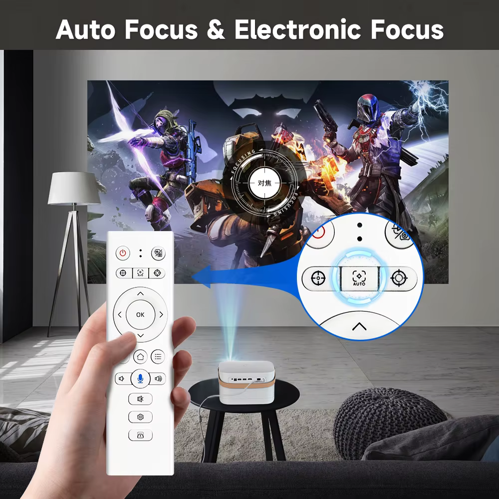 WWT- F8STV Android 11.0 Home Theater Projector 1650ANSI Lumens 4K 1080p Video & Presentation Equipment — image 6