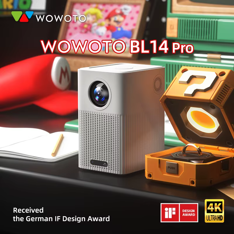 Wowoto Latest BL14 4k Android Projector Home Theater with HIFI Speaker Mode Led Mini Lcd Wireless Beam Projector — image 4