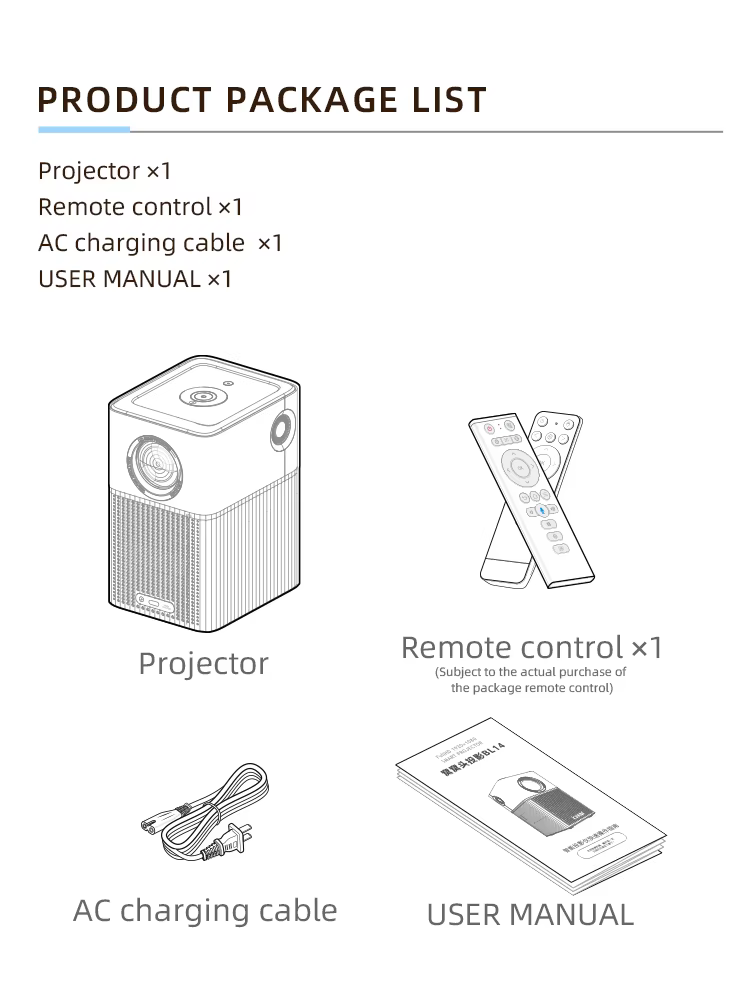 Portable HD Wireless Projector:  with Android 9  Conference Mode. Perfect for Home Theaters and Educational Settings. — image 3