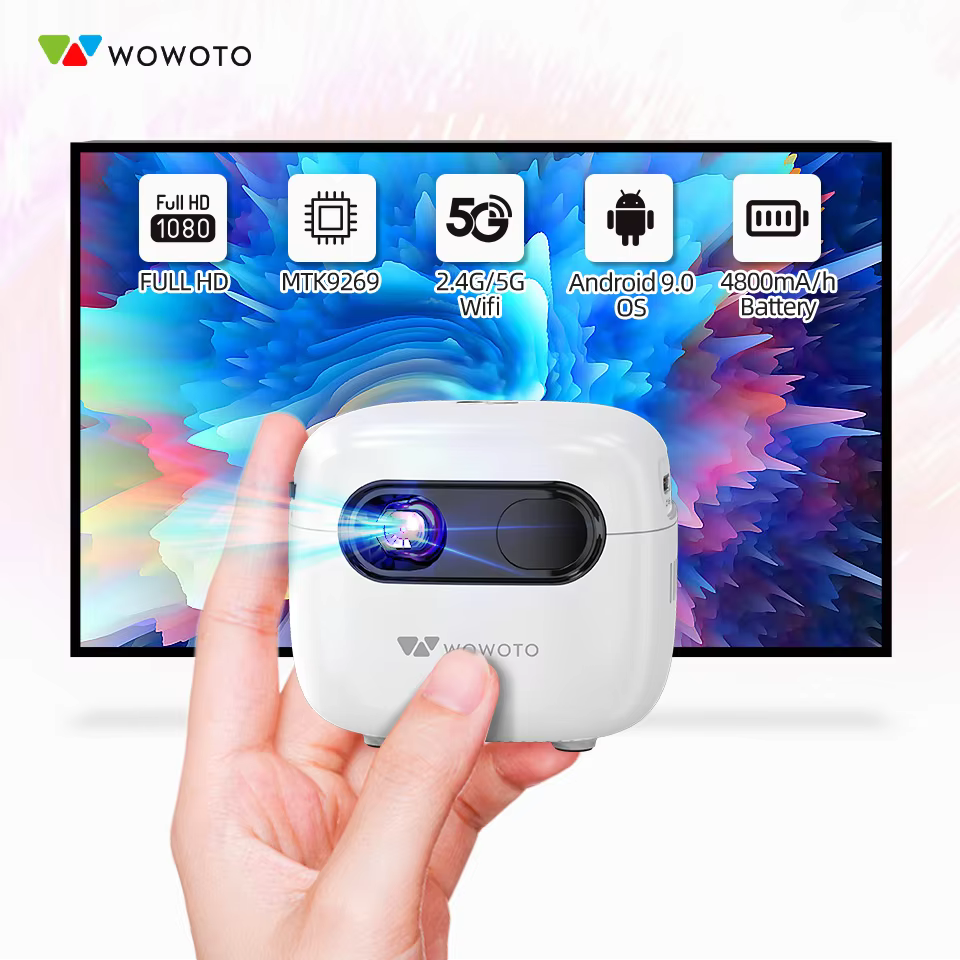 Portable Mini Projector Q7S LED 1080P HD Support 150 Lumens 2 Hours Battery Life for Home Theater & Outdoor Use — image 2